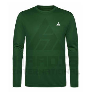 Transpirable nueva moda precio al por mayor Camiseta de manga larga Color personalizado Casual hombres Ropa Camisetas cuello redondo de manga larga - Product Image 3