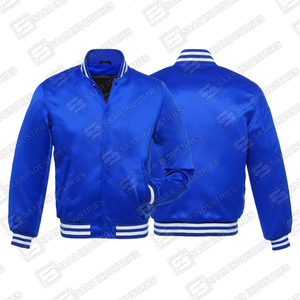 Chaqueta Bomber Universitaria de Lana de Primera Calidad, Personalizada, al por Mayor, Resistente al Viento, Reversible, para Invierno - Product Image 1