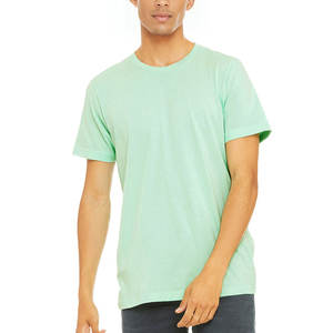 Camiseta básica de algodón 100% para hombre, con cuello redondo Camiseta lisa de manga corta, camisetas informales de ajuste Regular, Camiseta de algodón puro sólido - Product Image 5