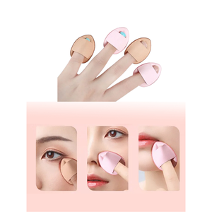 Lot de 5 mini éponges de maquillage pour appliquer le correcteur et les produits sous les yeux - Product Image 1