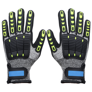 Gants de sécurité en nitrile anti-impact respirants en cuir de protection et vêtements de travail TPR gants de protection mécaniques anti-impact - Product Image 1