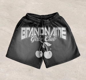 กางเกงขาสั้นเอวกลางคุณภาพสูง ผ้าฝ้ายวอร์สเตด 100% พิมพ์ลายพัฟฟ์ สไตล์วินเทจ สำหรับผู้ชาย - Product Image 4