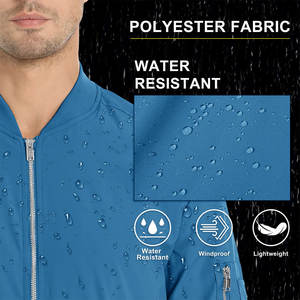 Ropa deportiva para hombre, chaquetas Bomber, diseño superior, tela de satén, cortavientos con capucha, cuello levantado, calidad, moda masculina, prendas de vestir, bolsillo - Product Image 4