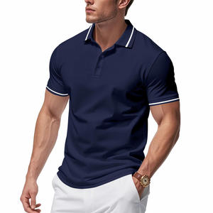 Polo unisexe d'été à manches courtes à séchage rapide avec col à revers, personnalisable avec logo brodé ou imprimé pour l'exportation - Product Image 5