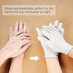 Gants de sécurité en coton fendu de vache haute performance Gants industriels anti-coupure naturels avec des gants de protection de travail à haute productivité - Product Image 4