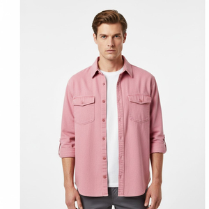 Chemise en jean pour homme à coupe droite et coupe ajustée Chemise en jean souple délavée pour homme Chemise en denim indigo classique de style décontracté et intelligent - Product Image 2