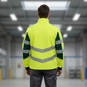 Chaqueta de Seguridad Reflectante de Alta Visibilidad 2025, ANSI Clase 1, EN ISO 20471 Clase 3, Logotipo Personalizado, Impermeable, Fluorescente, Estilo Hip Hop para Hombre - Product Image 2
