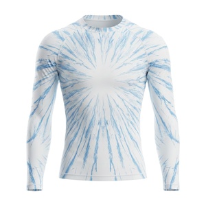 Durable sublimated rash guard for men <b>women</b> kids MMA BJJ jiu jitsu no gi training custom <b>compression</b> shirt wholesale swimwear - Product Image 1