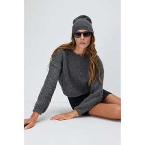 Suéter de Punto Informal Vintage para Mujer, Cárdigan Transpirable con Capucha, Bordado, Media Manga, Talla XS, para Invierno - Product Image 4