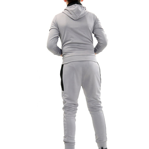 Ensemble deux pièces avec écussons pour hommes, nouveauté, survêtement à fermeture éclair en denim extensible, qualité supérieure 2025 - Product Image 2