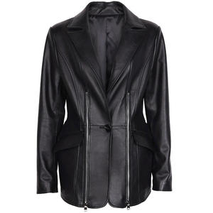 Chaquetas de Cuero de Moda para Mujer, Diseño Más Reciente 2025, Venta Especial, Chaquetas de Cuero con Logotipo Personalizado, Estilo y Color a Elección - Product Image 2