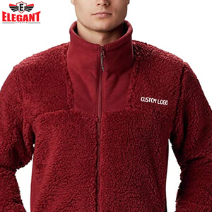 <b>Sherpa</b> fleece zipper hoodie Large <b>Jacket</b> <b>Men</b> Winter Season Wear Full Sleeve <b>Sherpa</b> Fleece <b>Jacket</b> by Elegant Sports - Product Image 4