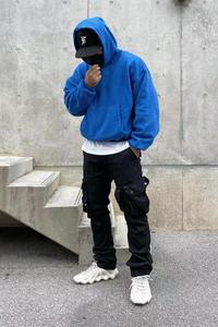 Representar a los propietarios Club Sudadera con capucha Serigrafía High Street Sudadera con capucha A granel en blanco French Terry 500gsm Sudaderas con capucha de gran tamaño de peso pesado - Product Image 2