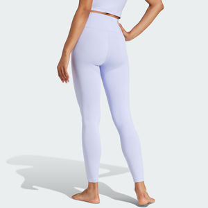 Leggings de sport pour femmes, taille haute, anti-humidité, en coton et élasthanne, teinture unie, coutures invisibles, vêtements de fitness, vente en gros - Product Image 2