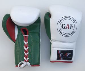 GAF Guantes de boxeo profesionales para adultos Cuero PU de alta calidad 12oz Tamaños Superventas Venta al por mayor Deportes MMA Sparring Punzonado - Product Image 1