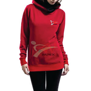 Pull à capuche personnalisé de haute qualité pour sweat-shirt d'hiver unisexe avec logo matériau flexible pour femmes - Product Image 3