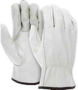 Gants de conducteur en cuir de chèvre robustes Travail doux avec résistance à la chaleur à l'abrasion Gants de sécurité confortables pour conducteurs - Product Image 1