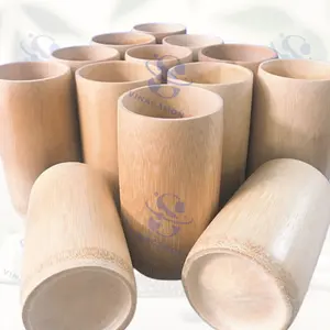 Tasse à café en bambou gravée au laser et fabriquée à la main, tasse en bambou écologique artisanale en gros, tasses en bambou avec logo personnalisé