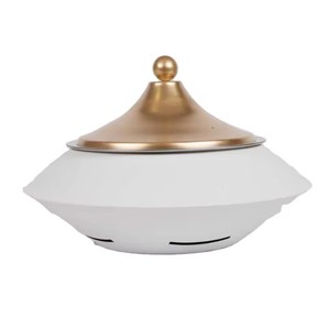 Le plus vendu Casserole en acier inoxydable nacre au design fait à la main en métal serveur de nourriture chauffe-plat au prix de gros - Product Image 4