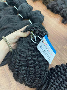 Produit 2025 le plus vendu Extensions de cheveux bouclés à la vapeur offrant des boucles volumineuses avec un éclat naturel de Thanh an - Product Image 4