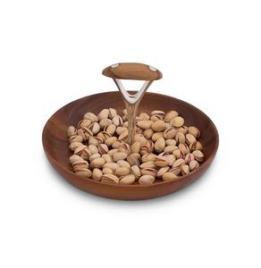 Plateau en bois de conception de luxe MDF avec branche en métal argenté servant pour café et jus à vendre - Product Image 6