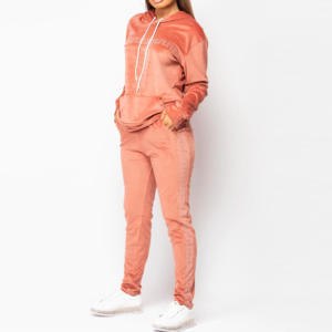 Good Quality Thick Cotton <b>Tracksuit</b> Women Fleece <b>Tracksuits</b> Street Wear Female Velvet Custom <b>Velour</b> <b>Tracksuit</b> Set for Girls - Product Image 3