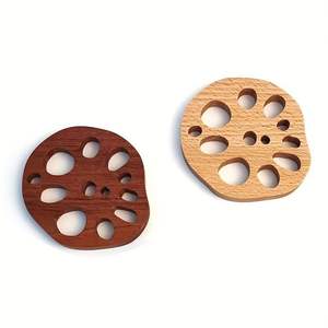 Posavasos de madera de diseño con acabado liso adecuado para café de oficina en casa y diseño interior de madera moderno - Product Image 6