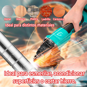 Smerigliatrice Angolare Professionale a Batteria per Fai-da-te, Potente e Versatile con Posizioni Multiple, Spazzole in Carbonio e Interruttore a Grilletto - Product Image 3