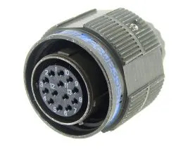 Conector Circular Eléctrico de 35 Contactos MIL-DTL-38999 Serie III D38999/26WB35SN, Pieza de Repuesto 8D5-11W35SN, Amphenol Souriau - Product Image 6