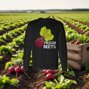 T-shirt à manches longues Fresh Beets Organic Vegetable Farmer Premium - Product Image 3
