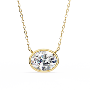 Pendentif en or 18 carats avec un magnifique diamant cultivé en laboratoire, pendentifs et breloques de diamants de qualité supérieure - Product Image 3