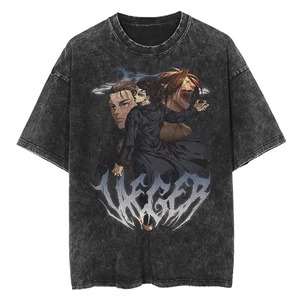 High Quality Heavyweight Custom Logo Blank Plain Streetwear Oversized 100% Cotton Vintage Acid Wash T <b>Shirt</b> for <b>Men</b> - Product Image 4