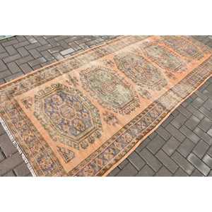 พรมวินเทจ 4.3x7.8 ฟุต (130x239 ซม.) ลายพรางสีส้ม พรมตุรกี - Product Image 2