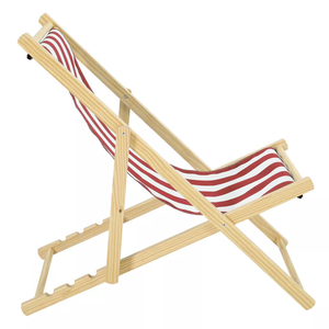 Hot <b>Sale</b> Folding Wood Deck <b>Chair</b> Seaside Sun Lounger & Outdoor <b>Garden</b> <b>Recliner</b> Folding Wooden Beach <b>Chair</b> Hotels Outdoor Spaces - Product Image 4