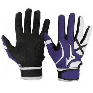 Custom Design Lightweight Breathable Great Grip Non-slip Ambidextrous Hook Loop Closure Baseball <b>Batting</b> Leather Gloves - Product Image 3