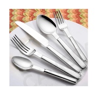 Ensemble de couverts classiques en acier inoxydable de qualité supérieure avec finition miroir, compatible lave-vaisselle, pour la décoration de table