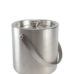 มาใหม่ถังน้ําแข็งโลหะที่มีเงินโบราณสําเร็จรูปถังน้ําแข็งอลูมิเนียมคอนเทนเนอร์ไวน์คูลเลอร์สําหรับ Barware - Product Image 2