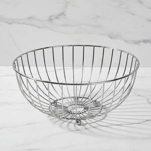 Corbeille à fruits en métal de style bio, écologique, fruits frais mélangés de haute qualité, dimensions hauteur 12,065 cm, largeur 28,575 cm - Product Image 3