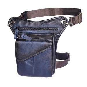 Custom Logo Vintage Genuine Leather <b>Thigh</b> <b>Harness</b> Waist Leg Bag Fanny Pack Hip Bag Unisex LLB-0077B - Product Image 1