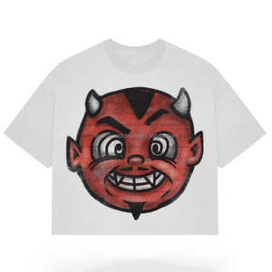 T-shirts Boxy personnalisés sans couture et lourds 100% coton à épaules tombantes pour hommes - Product Image 3