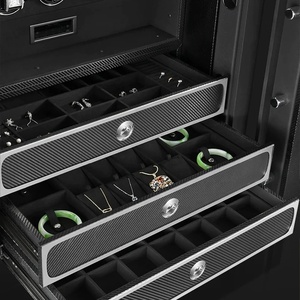 24 orologio Winder slot in pelle resistente al fuoco orologio sicuro per la <span class=keywords><strong>casa</strong></span> o l'ufficio orologio avvolgitore di lusso sicuro - Product Image 4