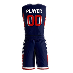 Uniforme de baloncesto color sólido mejor material hombres uniforme de baloncesto para adultos - Product Image 5