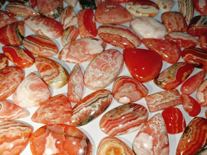 โรโดโครไซต์พลอยหลังเบี้ยแบบหลวมสำหรับทำชุดผสมเครื่องเพชรพลอย - Product Image 2