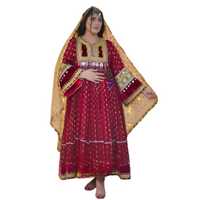 Ensembles pour femmes de qualité supérieure, ethniques tribaux Banjara, vintage, afghans/pakistanais, Kuchi, pour fêtes, broderie traditionnelle, dentelle à paillettes, pompons