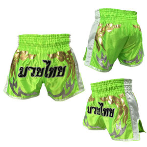 Shorts de Muay Thai 2026 les plus vendus en satin polyester/coton, avec logos personnalisés, impression par sublimation et broderie, unisexe pour adultes - Product Image 4