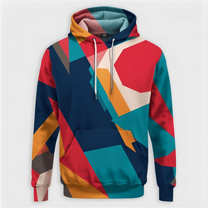 Sweat à capuche d'hiver lourd en polyester/nylon de 370 g |   Pull-over imperméable et respirant, impression numérique, broderie, logo personnalisé OEM/ODM - Product Image 1