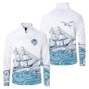 Camiseta de Pesca Personalizada de Secado Rápido con Protección Solar UPF 50 y Cierre, Sublimación de Bajo Pedido Mínimo - Product Image 2