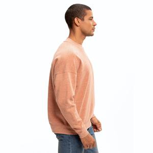 Sweat-shirts en molleton français de haute qualité, confortables, unis, pour hommes, tenues de sport personnalisées pour l'automne, gaufrés, solides - Product Image 3