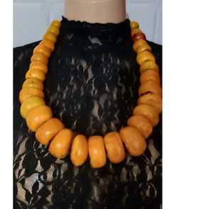 Nouvel arrivage de colliers de boules en résine vintage Bijoux tendance à la mode pour les mariages et les fêtes Vente en gros d'ensembles de cadeaux - Product Image 2