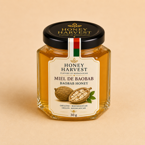 <b>Honey</b> Harvest Premium Infused <b>Honey</b> Tasting Set 6 X 30g Ginger Cardamom Vanilla 24 Months Shelf Life Madagascar Golden Mason Jar - Product Image 6